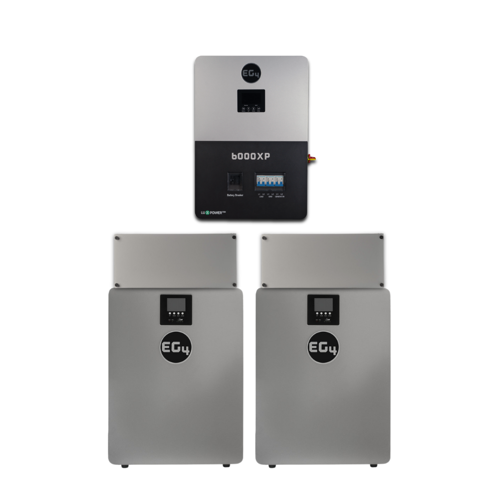 EG4 6000xp Off-Grid Inverter + EG4 Indoor 100Ah Wall Mount Battery Package - Canadian Off Grid