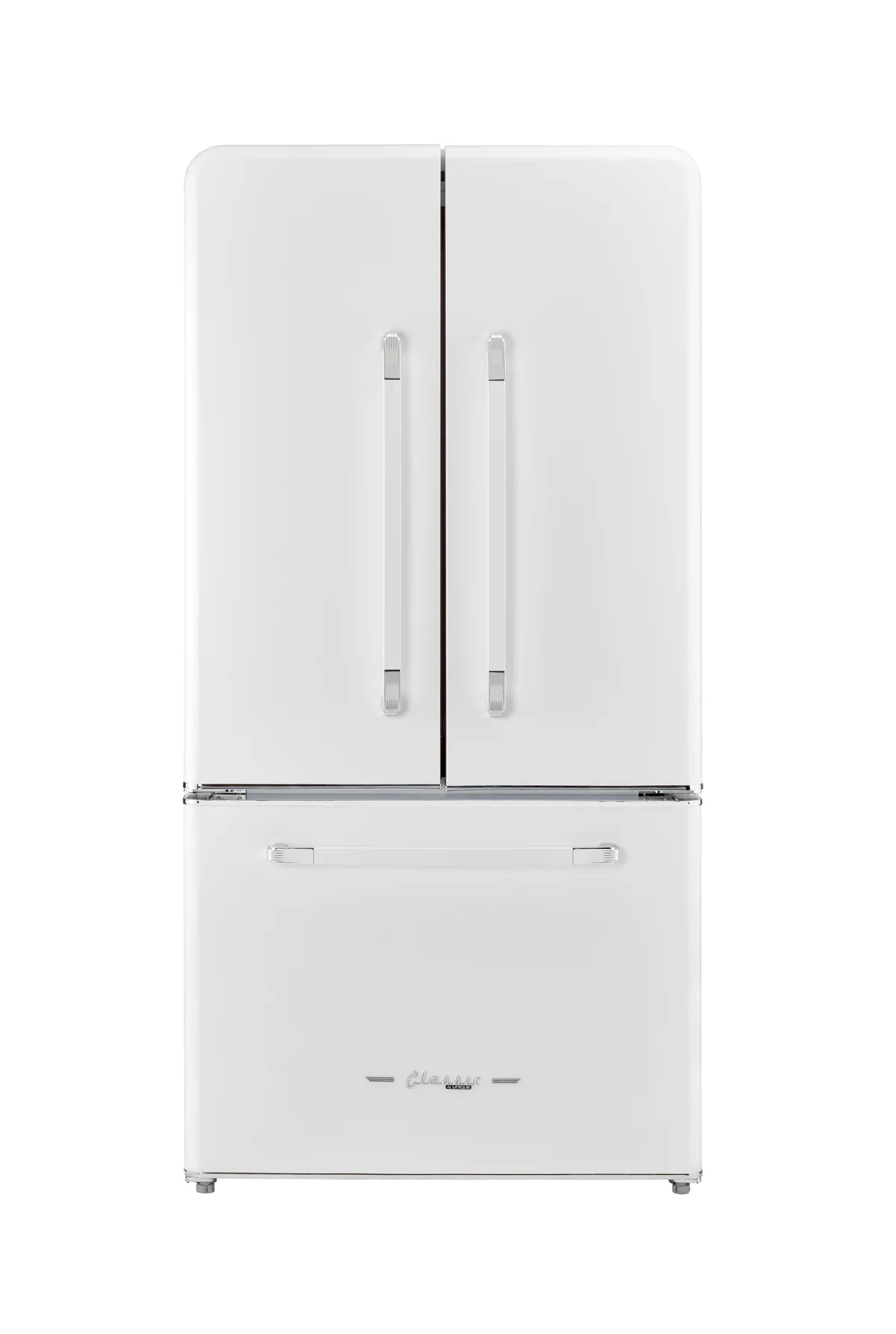 Classic Retro by Unique 595L AC French Door Refrigerator (21.4 Cu/Ft) - Canadian Off Grid