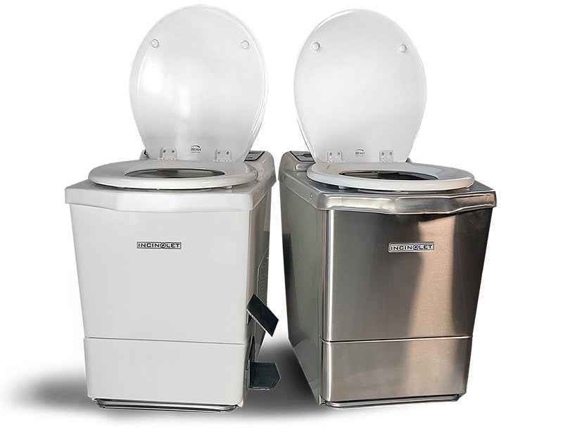 Incinolet Electric Incinerating Toilet, Vent Kit Bundle Included