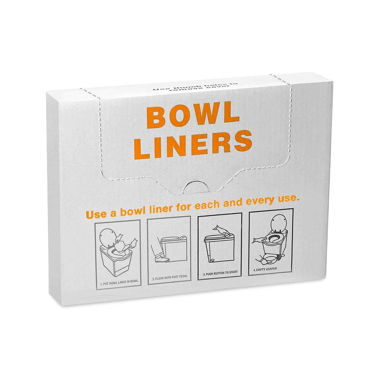 Incinolet Bowl Liners, Pre-folded, Box of 400