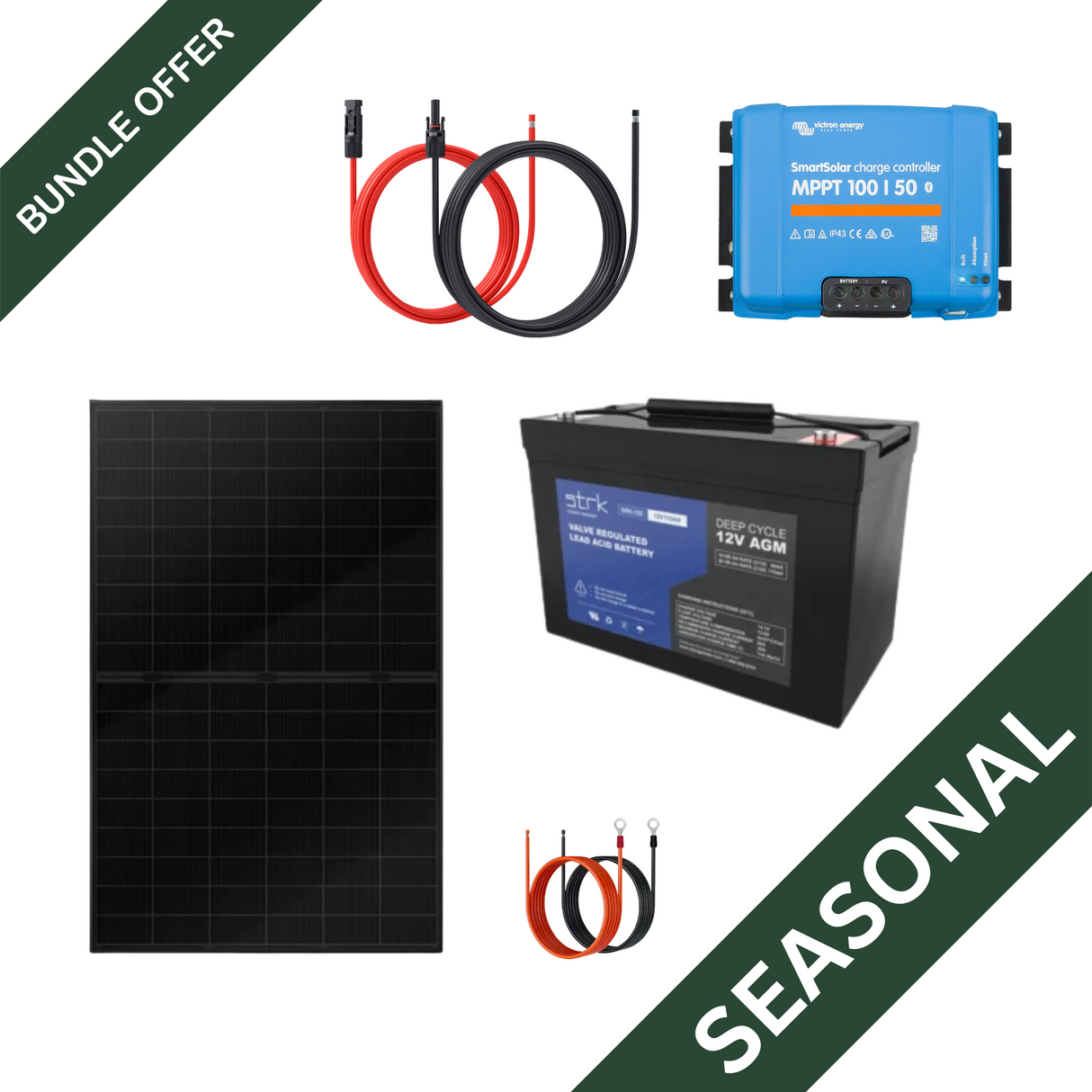 Solar DC Fridge 12V Power Upgrade Bundle - Seasonal Use - Canadian Off Grid