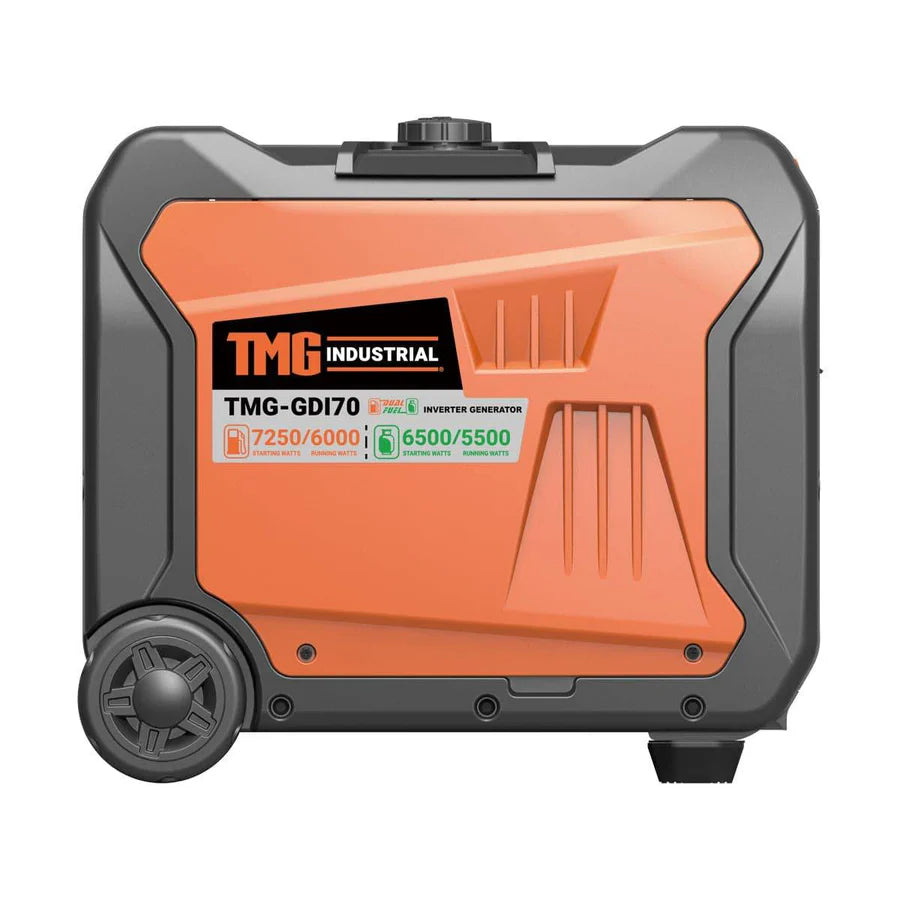 TMG Industrial GDI70 - 7250W Portable Dual Fuel Inverter Generator - Canadian Off Grid