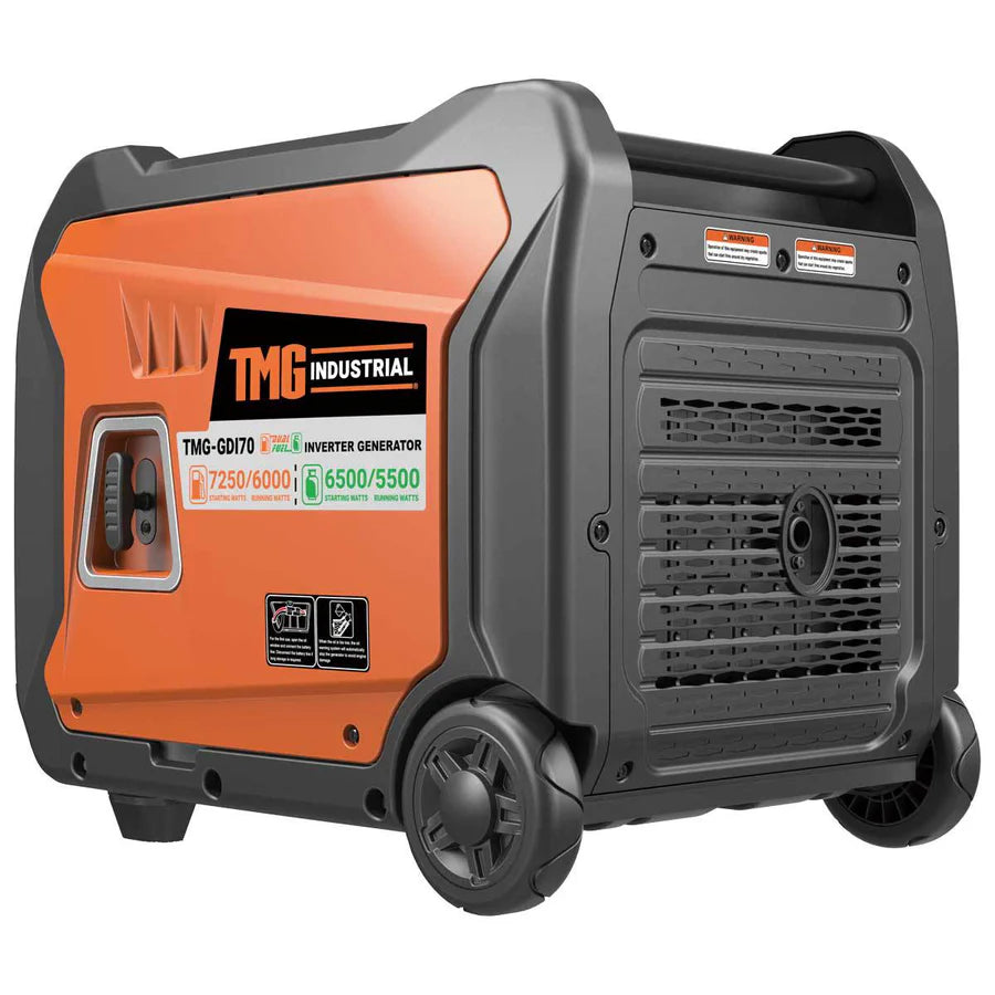 TMG Industrial GDI70 - 7250W Portable Dual Fuel Inverter Generator - Canadian Off Grid