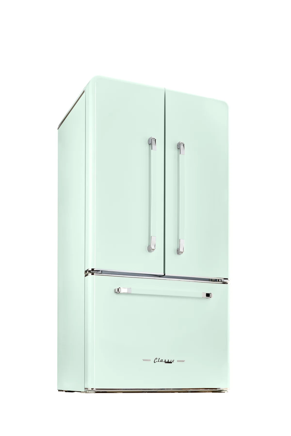 Classic Retro by Unique 595L AC French Door Refrigerator (21.4 Cu/Ft) - Canadian Off Grid