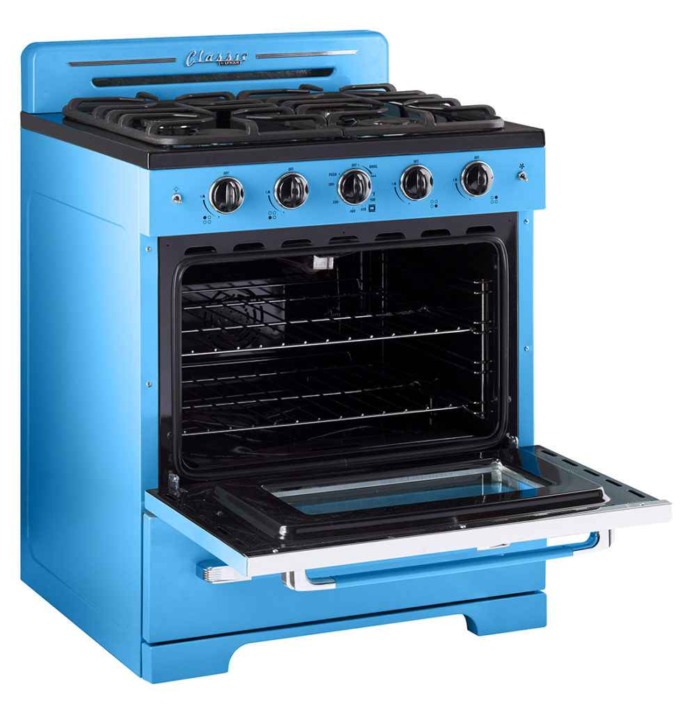 Classic Retro by Unique 30” Convection Gas Range (Electronic Ignition)