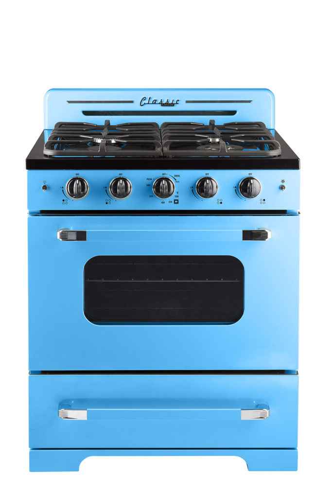Classic Retro by Unique 30” Convection Gas Range (Electronic Ignition)