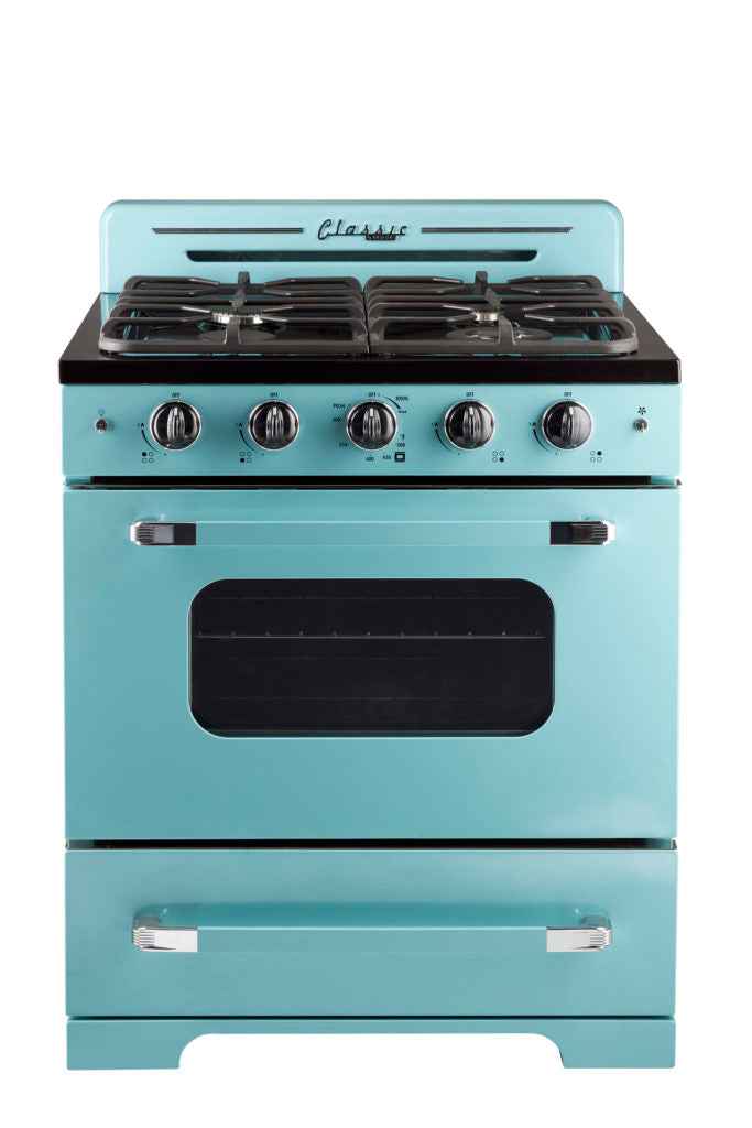 Classic Retro by Unique 30” Convection Gas Range (Electronic Ignition)