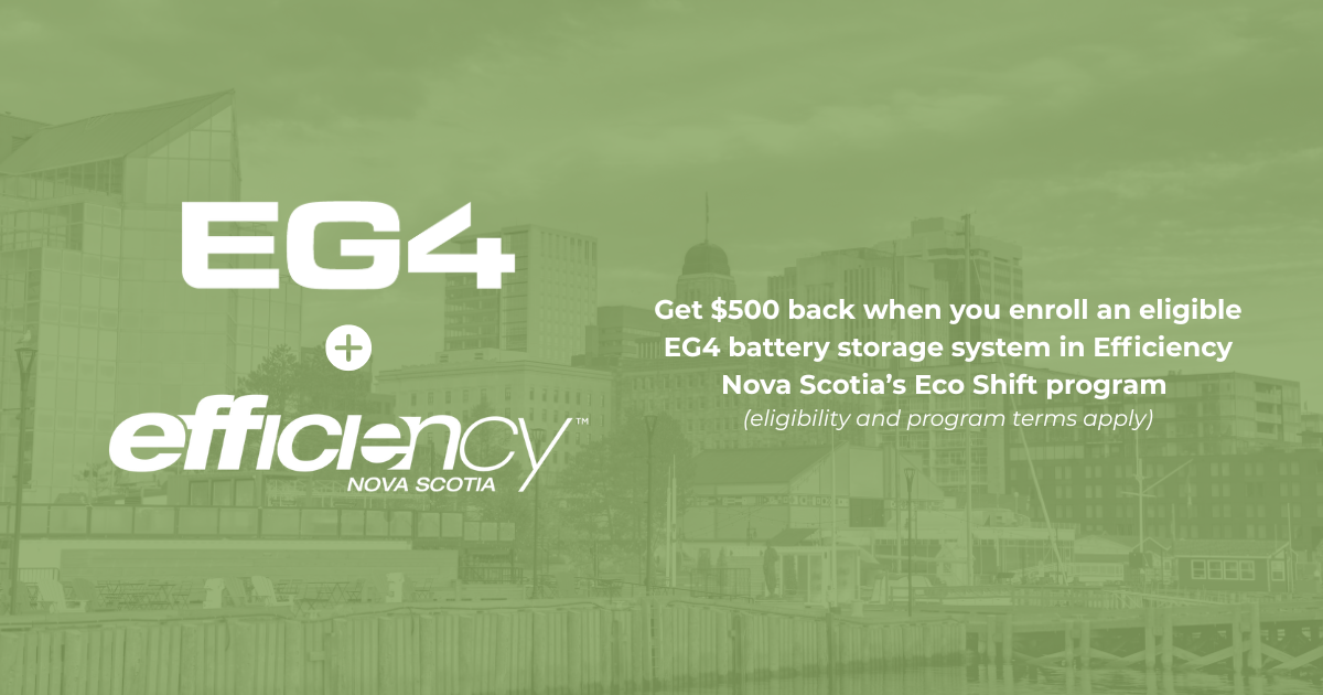 EG4 Systems Now Eligible for Eco Shift in Nova Scotia