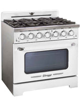 Classic Retro by Unique 36” Pro Convection Gas Range