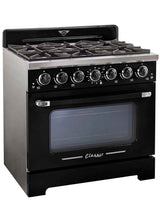 Classic Retro by Unique 36” Pro Convection Gas Range