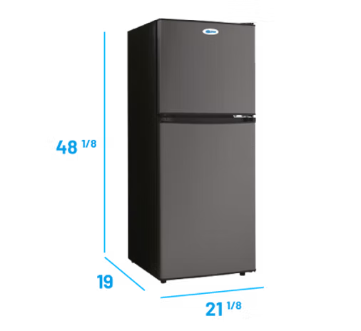 Solstice 133 de SolFreeze - Réfrigérateur/congélateur solaire CC haute efficacité 12/24 V de 4,7 pi³ avec verrouillage