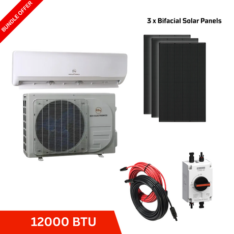 EG4 Solar Air Conditioner Heat Pump Starter Kit | 12000 BTU Direct Solar Input - Canadian Off Grid