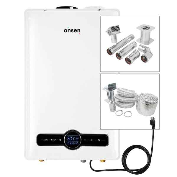 Onsen 26L Indoor Gas Tankless Water Heater (w/ Installation Kit)