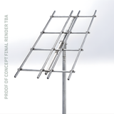 PM-81012 Adjustable Pole Mount Solar Rack Kit for 8, 10, or 12 Panels - Poles Included [Pre-Order]