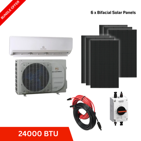 EG4 Solar Air Conditioner Heat Pump Starter Kit | 24000 BTU Direct Solar Input - Canadian Off Grid