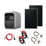 EcoFlow Delta 3 Max Plus All-in-One Solar Power Upgrade Bundle (Great for 12V Unique & Solstice Fridges/Freezers, RV, Camping, 48V Appliances)