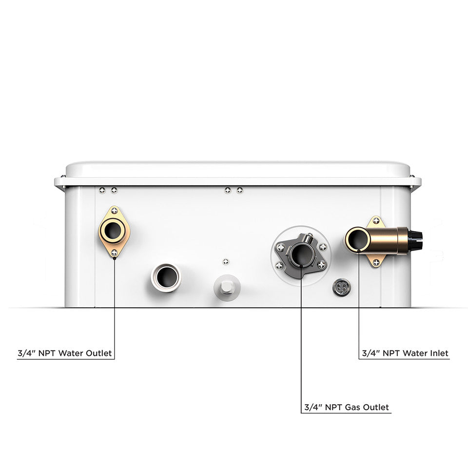 Eccotemp 45HI 6.8 GPM Indoor Liquid Propane Tankless Water Heater (w/ 4" Horizontal Vent Kit)