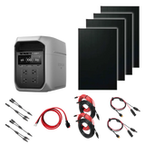 EcoFlow Delta 3 Max Plus All-in-One Solar Power Upgrade Bundle (Great for 12V Unique & Solstice Fridges/Freezers, RV, Camping, 48V Appliances)