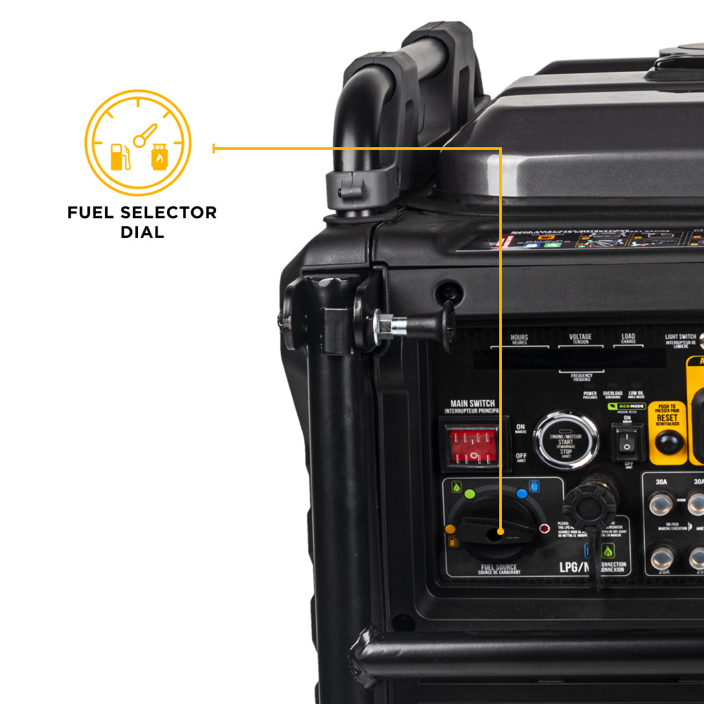 BE Power BE10500IT Tri-Fuel 10,500 Watt Digital Inverter Generator With 2 Wire Start