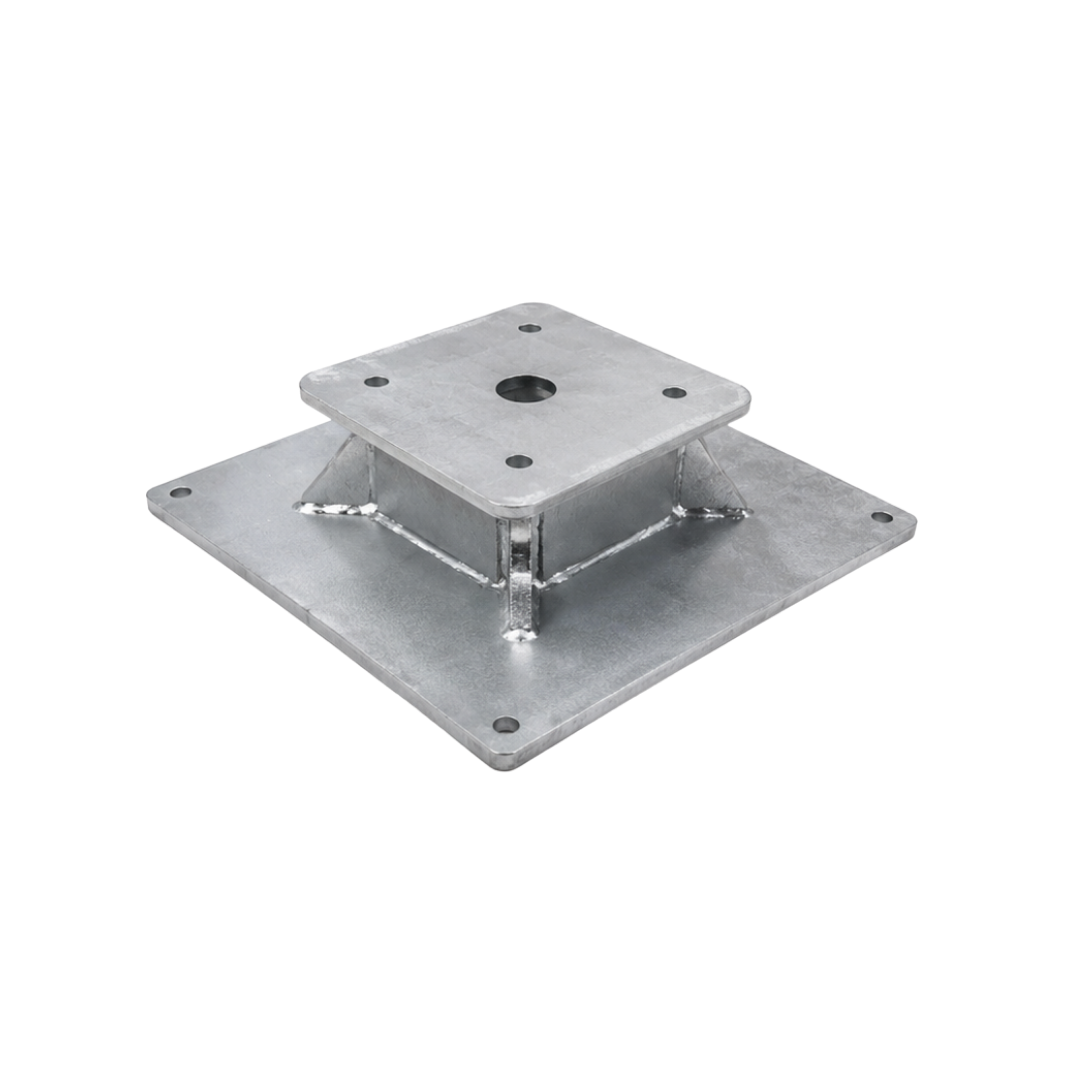 Bedrock Mounting Plate for SPM26-12 Adjustable Pole Mount Solar Rack