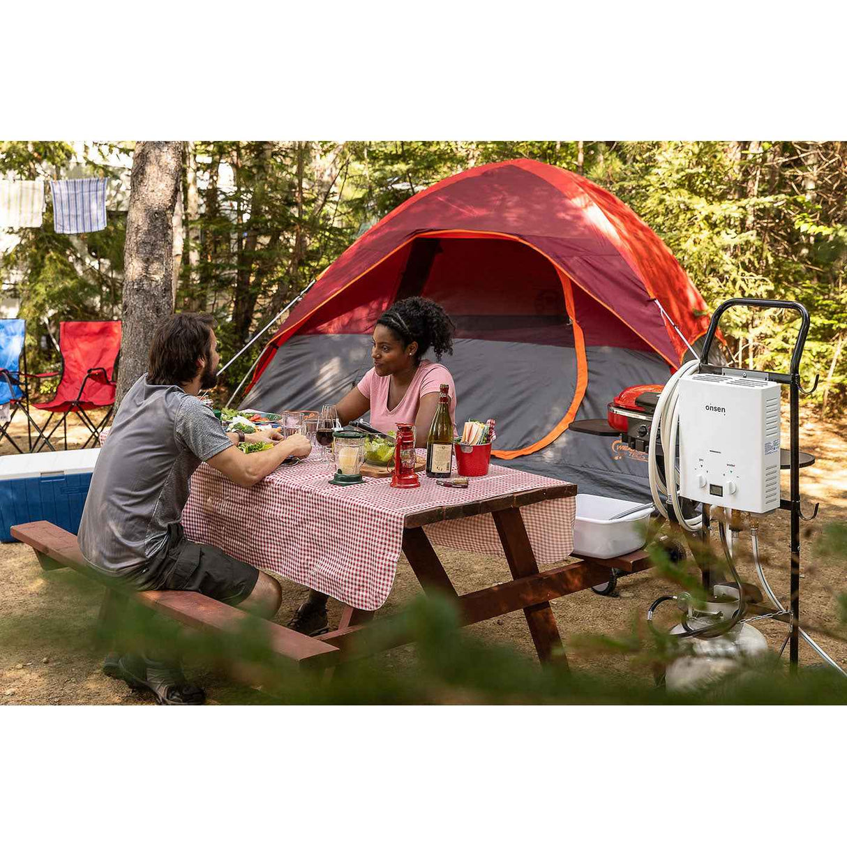 Onsen 5L Outdoor Propane Portable Tankless Water Heater (w/ Pump Bundle)