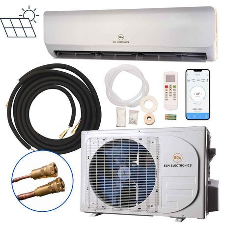 EG4 Solar Air Conditioner Heat Pump | 12000 BTU | Direct Solar Input