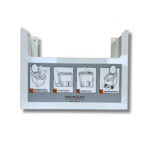 Incinolet Bowl Liner Dispenser, Stainless Steel or White