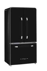 Classic Retro by Unique 595L AC French Door Refrigerator (21.4 Cu/Ft) - Canadian Off Grid
