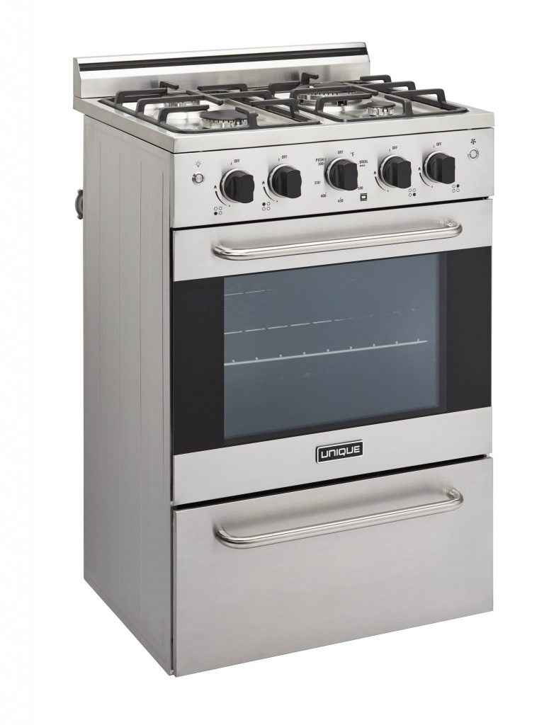 Prestige by Unique 24″ Convection Gas Range (Electronic Ignition)