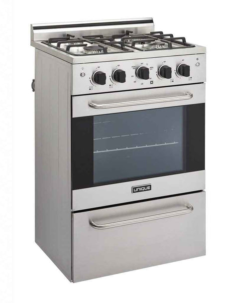 Prestige by Unique 24″ Convection Gas Range (Electronic Ignition)
