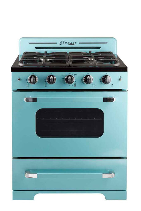 Classic Retro by Unique 30” Convection Gas Range (Electronic Ignition)