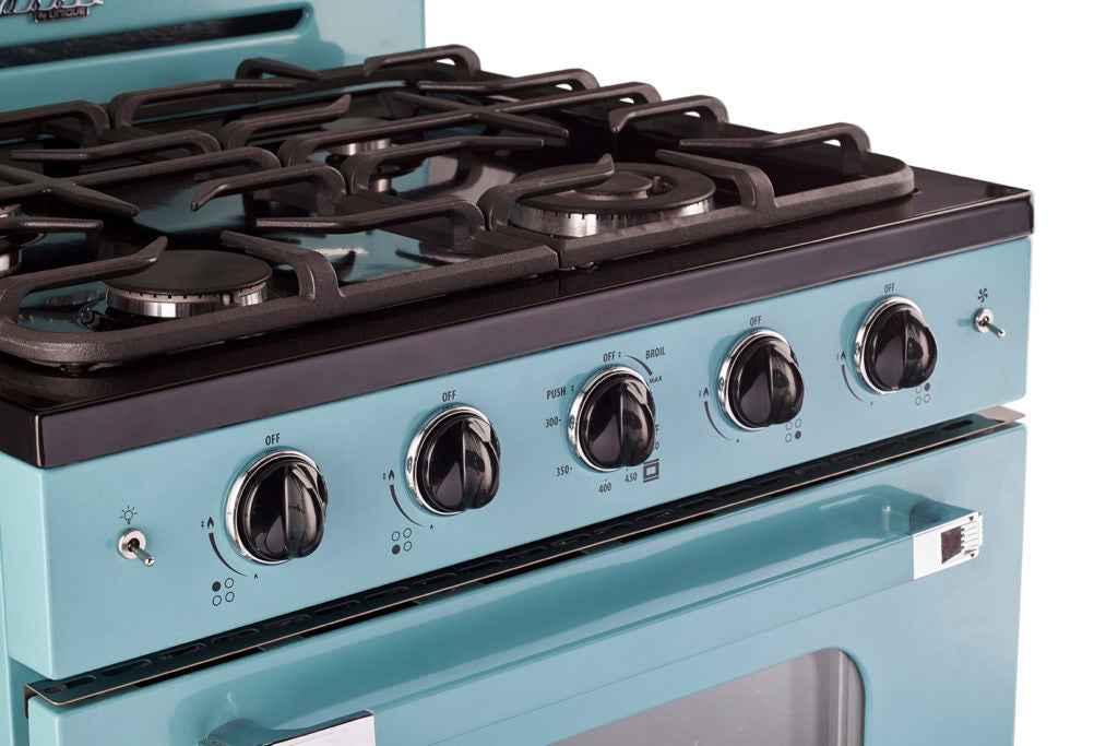 Classic Retro by Unique 30” Convection Gas Range (Electronic Ignition)