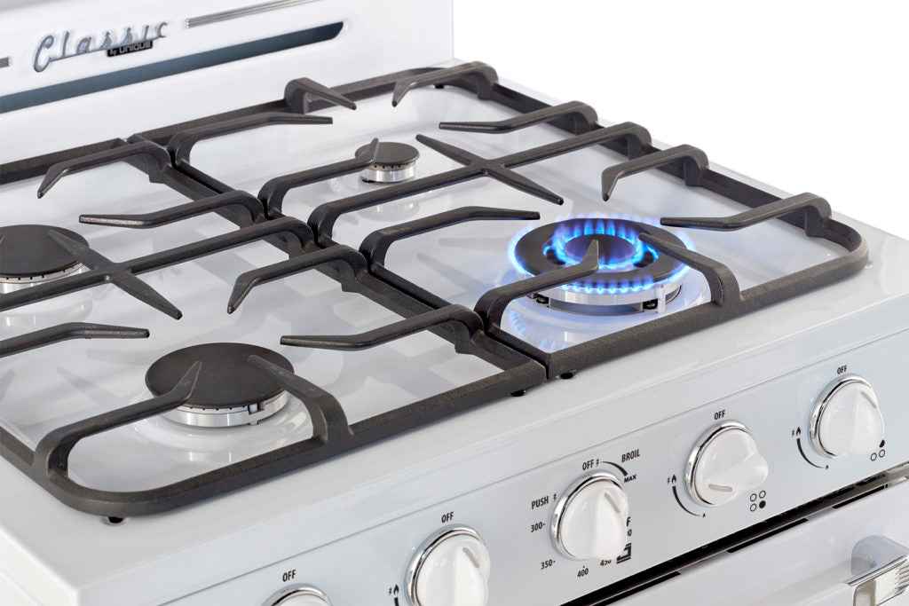 Classic Retro by Unique 30” Convection Gas Range (Electronic Ignition)