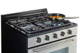 Classic by Unique 30" Stainless Steel Propane Range