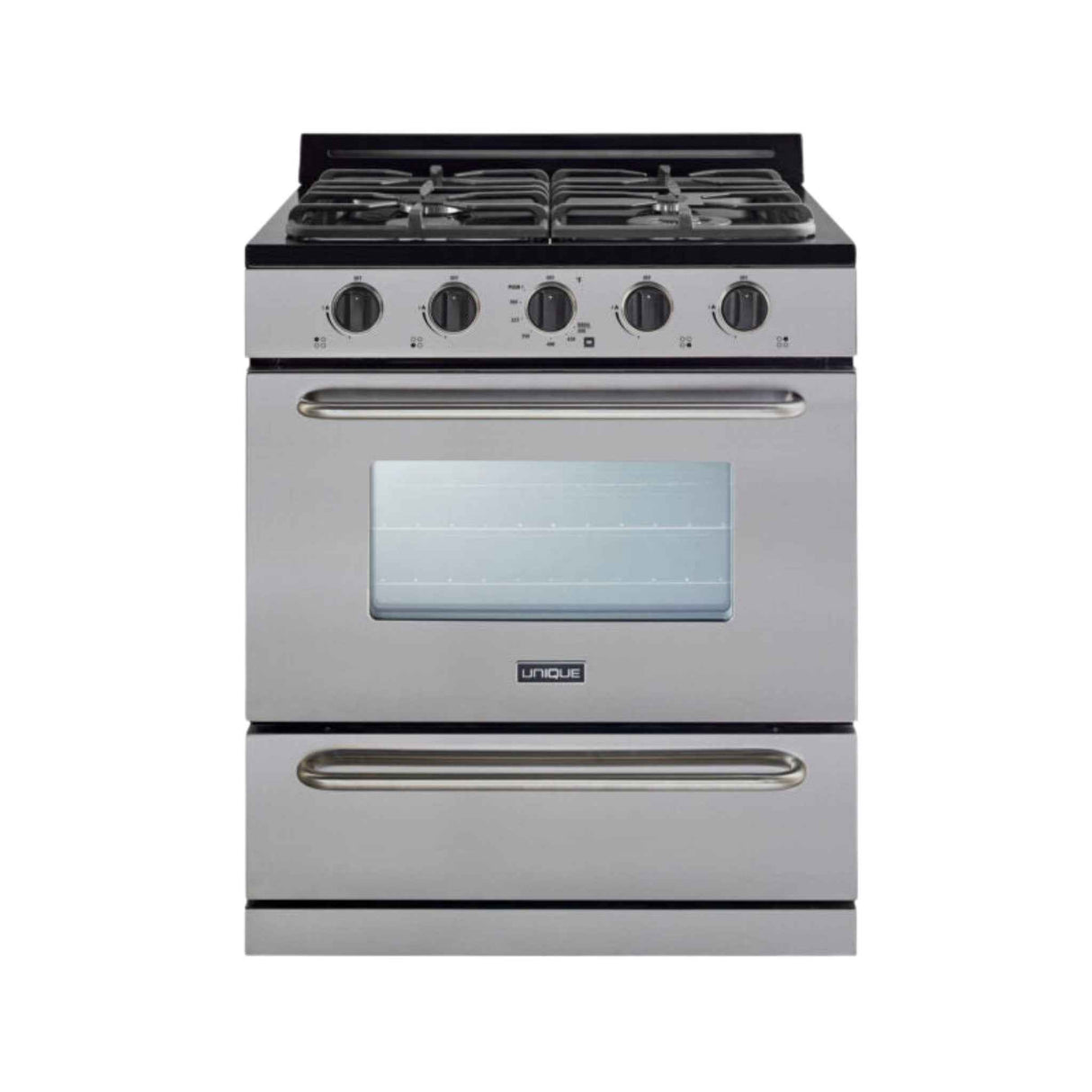 Classic by Unique 30" Stainless Steel Propane Range