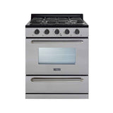 Classic by Unique 30" Stainless Steel Propane Range