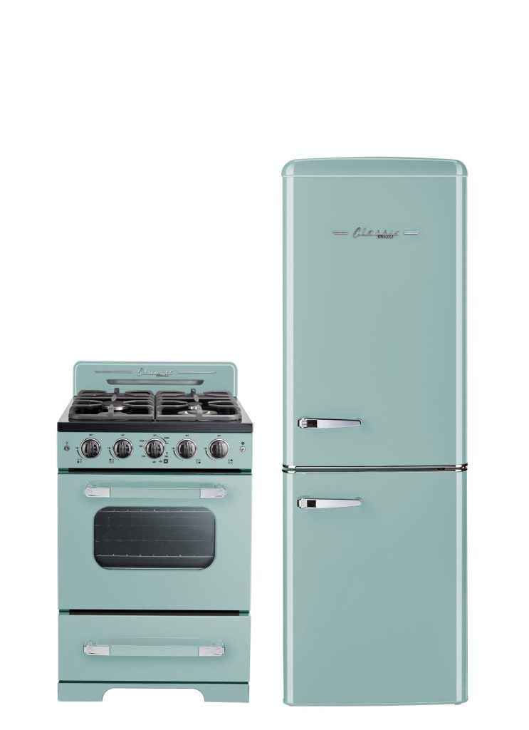 Classic Retro by Unique 7 Cu/Ft Bottom Mount Refrigerator