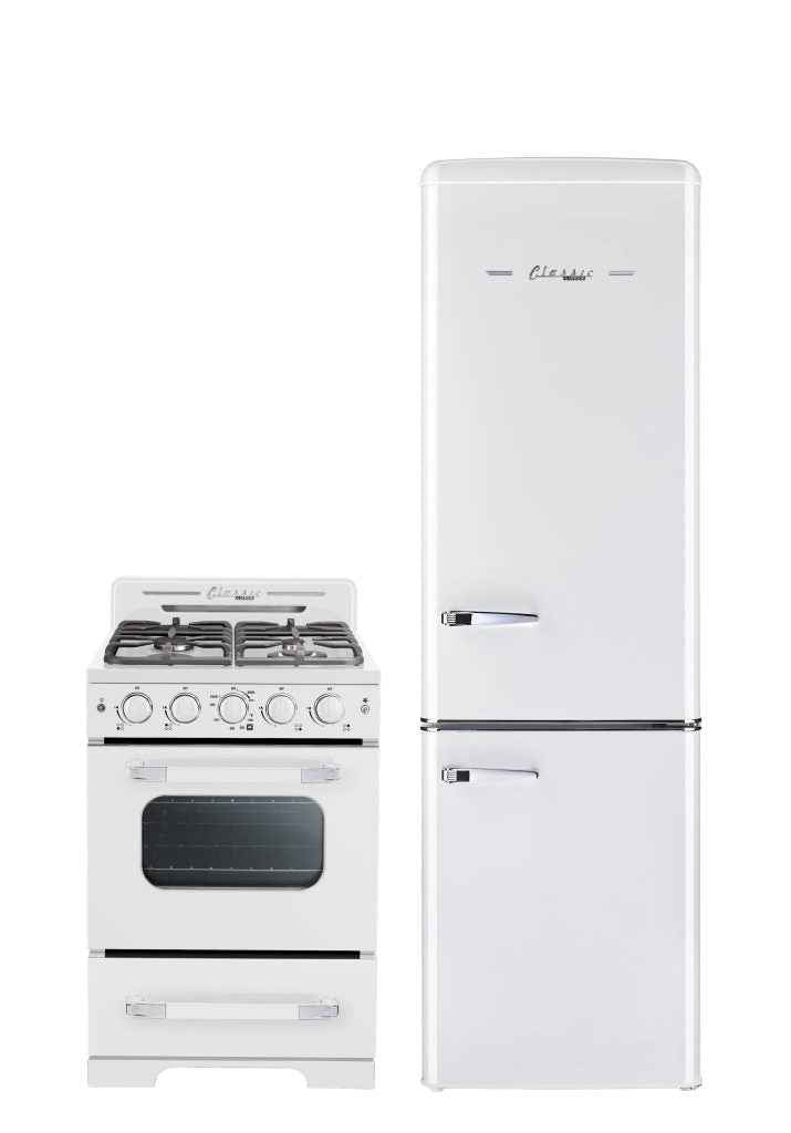 Classic Retro by Unique 9 Cu/Ft Bottom Mount Refrigerator