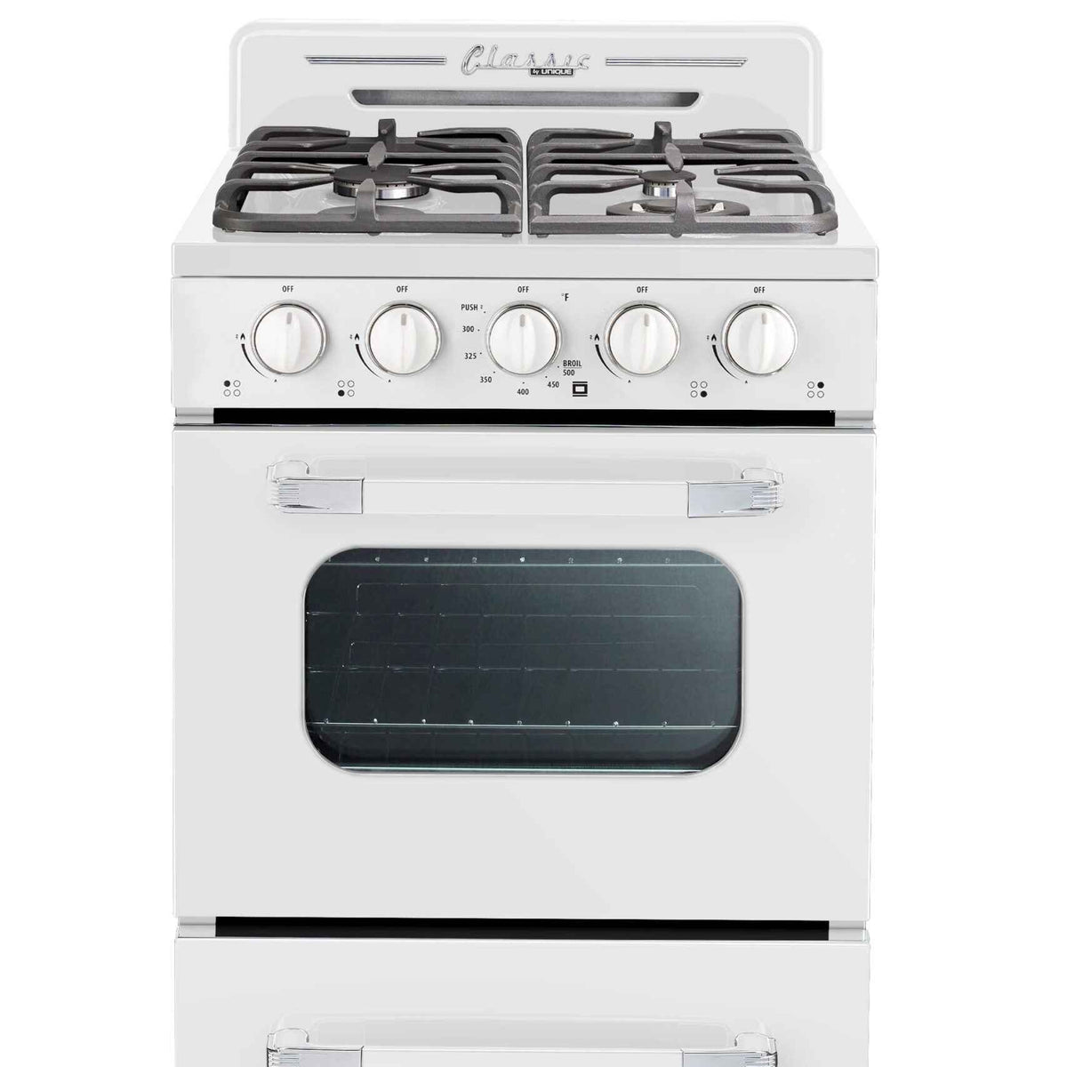 Classic Retro by Unique 24” Off-Grid Propane Range (Battery Ignition ...