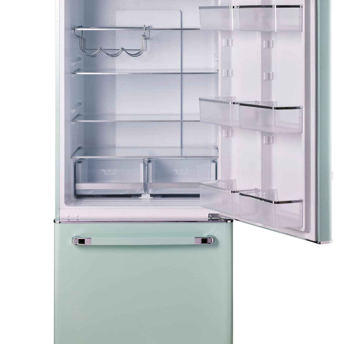 Classic Retro by Unique 18 Cu/ft. Electric Bottom-Mount Refrigerator ...