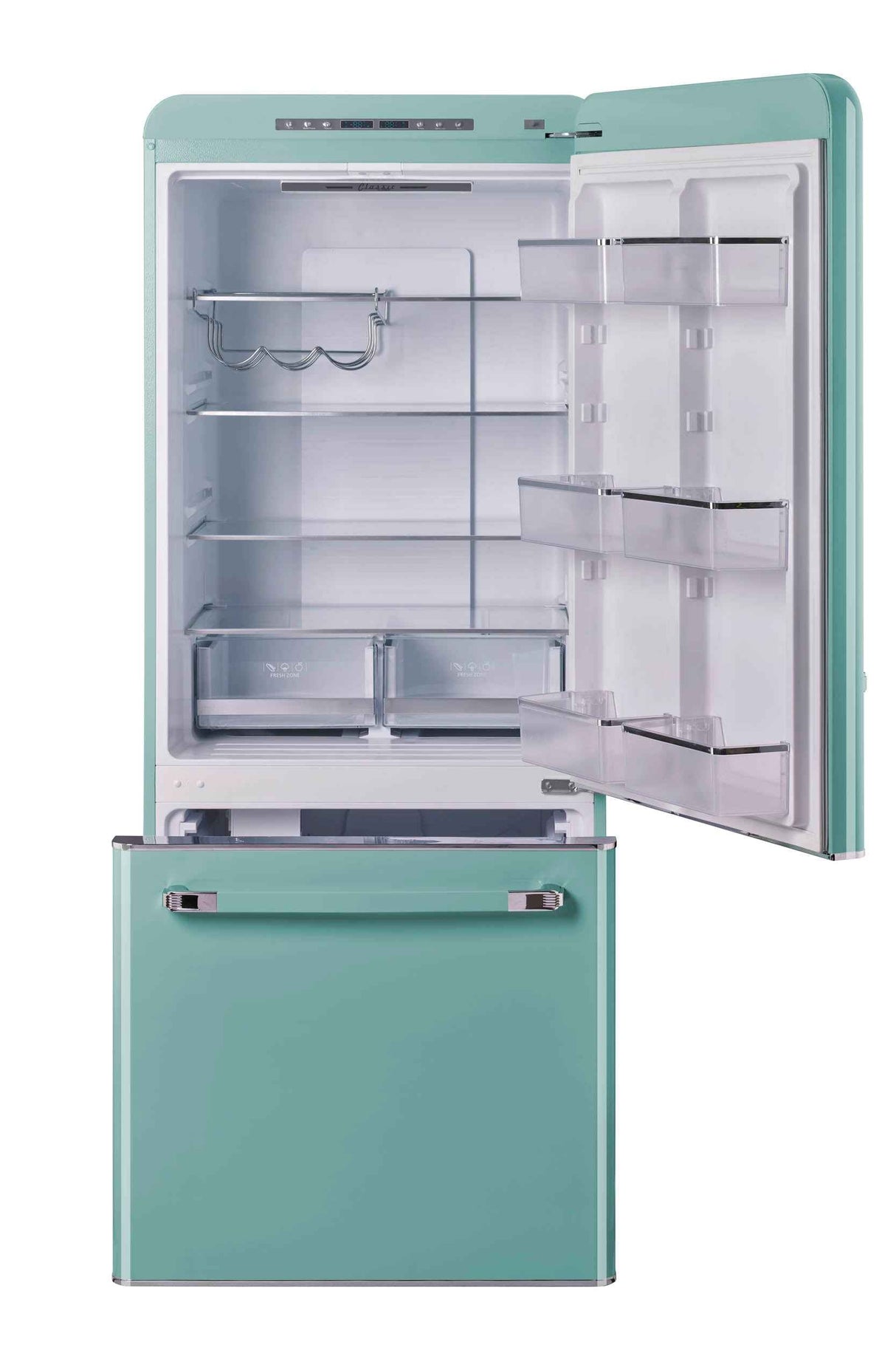 Classic Retro by Unique 18 Cu/ft. Electric Bottom-Mount Refrigerator